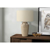 Lighting, 28''H, Table Lamp, Beige Ceramic, Beige Shade, Transitional - Monarch