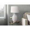Lighting, 30''H, Table Lamp, White Ceramic, Ivory / Cream Shade, Transitional - Monarch