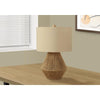 Lighting, 22''H, Table Lamp, Brown Rope, Beige Shade, Transitional - Monarch