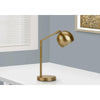 Lighting, 19''H, Table Lamp, Gold Metal, Gold Shade, Contemporary - Monarch