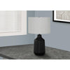 Lighting, 24''H, Table Lamp, Black Concrete, Grey Shade, Contemporary - Monarch