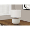 Lighting, 21''H, Table Lamp, Cream Ceramic, Ivory / Cream Shade, Modern - Monarch