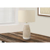 Lighting, 27''H, Table Lamp, Cream Ceramic, Beige Shade, Contemporary - Monarch