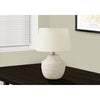 Lighting, 20''H, Table Lamp, Cream Concrete, Ivory / Cream Shade, Modern - Monarch