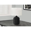 Lighting, 23''H, Table Lamp, Black Rattan, Ivory / Cream Shade, Modern - Monarch