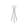 Lighting, 63''H, Floor Lamp, Black Metal, Ivory / Cream Shade, Contemporary - Monarch