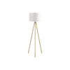 Lighting, 63''H, Floor Lamp, Brass Metal, Ivory / Cream Shade, Contemporary - Monarch