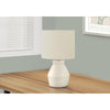 Lighting, 17''H, Table Lamp, Cream Ceramic, Ivory / Cream Shade, Modern - Monarch