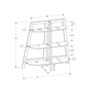 Bookshelf, Bookcase, Etagere, 3 Tier, 48H, Office, Bedroom, Brown Laminate - Monarch Specialties