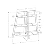 Bookshelf, Bookcase, Etagere, 3 Tier, 48H, Office, Bedroom, White Laminate - Monarch Specialties