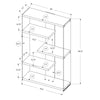Bookshelf, Bookcase, Etagere, 5 Tier, 60H, Office, Bedroom - Monarch