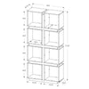 Bookshelf, Bookcase, Etagere, 5 Tier, 71H, Office, Bedroom - Monarch