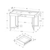 Computer Desk, Home Office, Laptop, Storage Drawers, 48L, Work, Brown Laminate - Monarch
