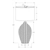 Lighting, 30''H, Black Rattan, Beige Shade, Transitional - Monarch