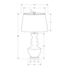 Lighting, 28''H, Table Lamp, Beige Resin, Beige Shade, Transitional - Monarch