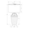 Lighting, 28''H, Table Lamp, Black Ceramic, Beige Shade, Transitional - Monarch