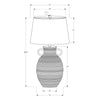 Lighting, 30''H, Table Lamp, White Ceramic, Ivory / Cream Shade, Transitional - Monarch