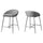 Bar Stool, Set Of 2, Counter Height, Kitchen, Chrome - Monarch