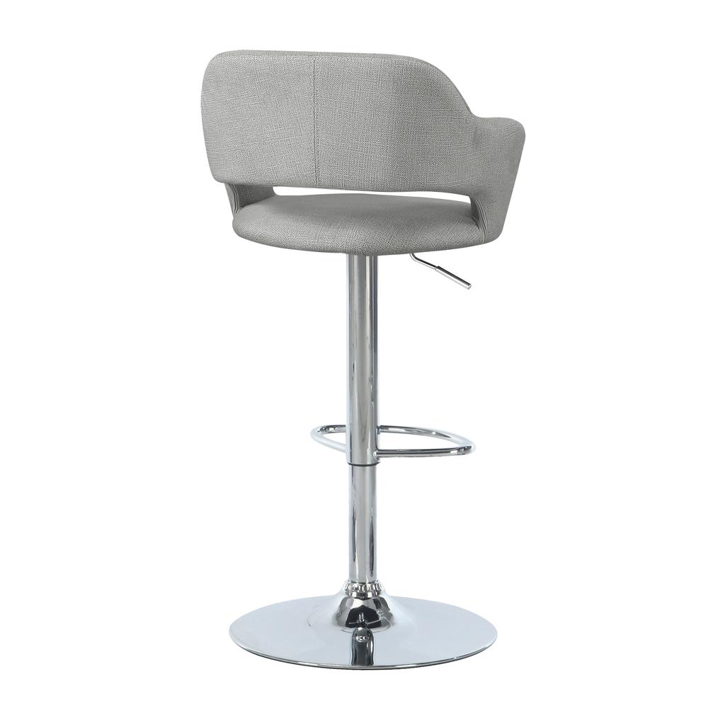 Bar Stool, Swivel, Bar Height, Adjustable, Chrome - Monarch