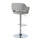 Bar Stool, Swivel, Bar Height, Adjustable, Chrome - Monarch