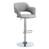 Bar Stool, Swivel, Bar Height, Adjustable, Chrome - Monarch