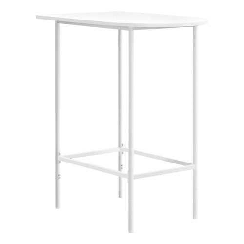 Home Bar, Bar Table, Bar Height, Pub, 36 Rectangular, Small, Kitchen, White - Monarch