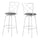 Bar Stool, Set Of 2, Swivel, Bar Height, White - Monarch