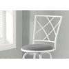 Bar Stool, Set Of 2, Swivel, Bar Height, White - Monarch