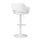 Bar Stool, Swivel, Bar Height, Adjustable, White - Monarch