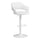 Bar Stool, Swivel, Bar Height, Adjustable, White - Monarch