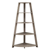 Bookshelf, Bookcase, Etagere, Corner, 4 Tier, 60H, Office, Bedroom - Monarch