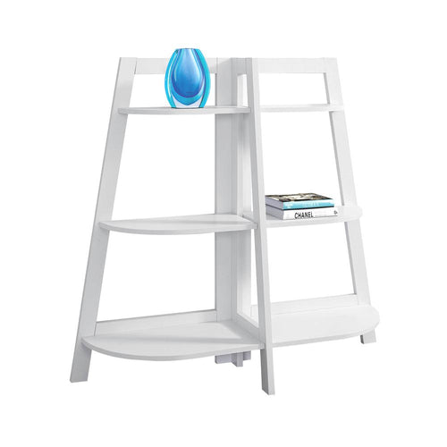 Bookshelf, Bookcase, Etagere, 3 Tier, 48H, Office, Bedroom, White Laminate - Monarch Specialties