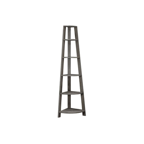 Bookshelf, Bookcase, Etagere, Corner, 5 Tier, 72H, Office, Bedroom - Monarch