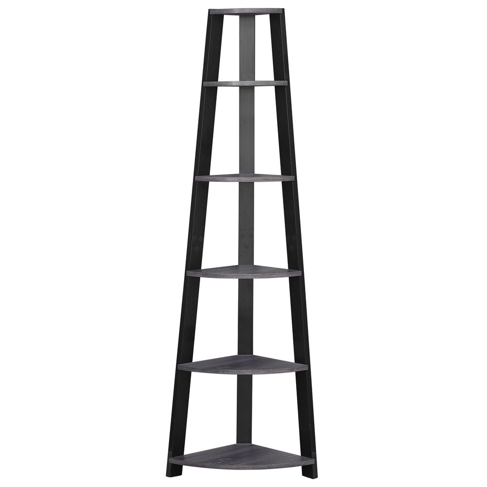 Bookshelf, Bookcase, Etagere, Corner, 5 Tier, 72H, Office, Bedroom - Monarch