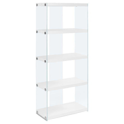Bookshelf, Bookcase, Etagere, 5 Tier, 60H, Office, Bedroom - Monarch