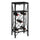 Home Bar, Wine Rack, Black Metal, Transitional - Monarch