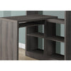 Computer Desk, Home Office, Bookcase, Corner, Storage Shelves, Left - Monarch