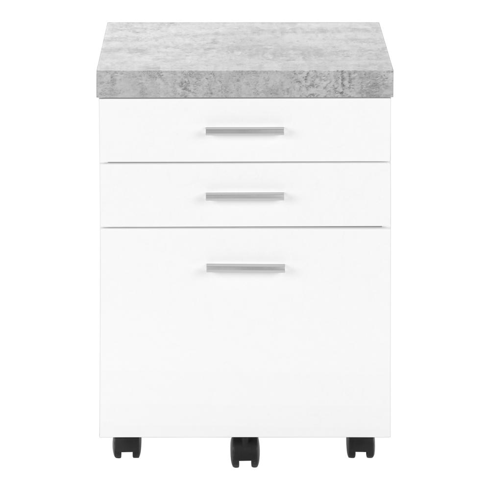 File Cabinet, Rolling Mobile, Storage Drawers, Printer Stand, Office, Work - Monarch