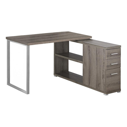 Computer Desk, Home Office, Corner, Left, Right Set-up, Storage Drawers - Monarch