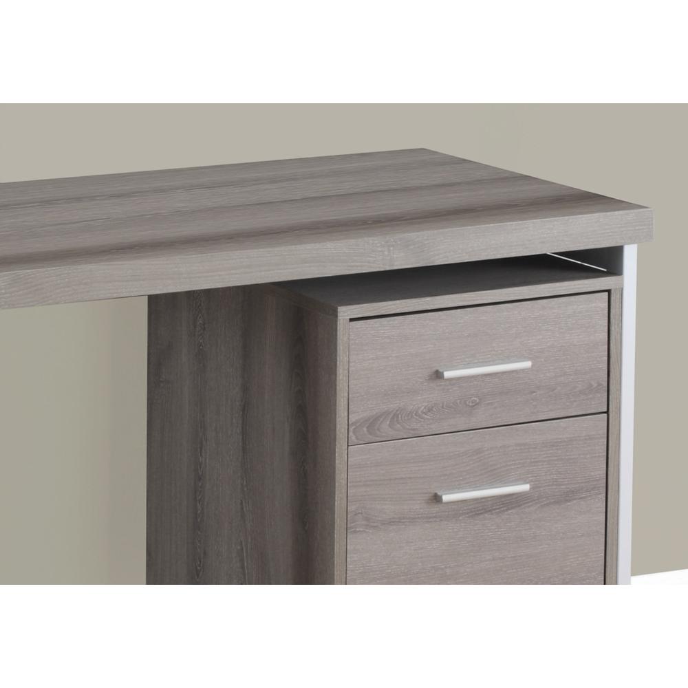 Computer Desk, Home Office, Laptop, Left, Right Set-up, Storage Drawers, 48L - Monarch