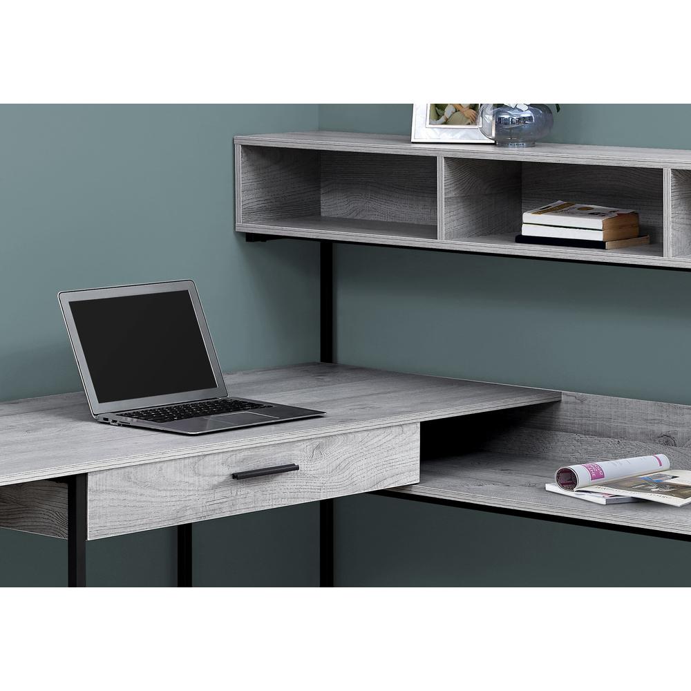Computer Desk, Home Office, Corner, Storage Drawers, L Shape, Work, Laptop - Monarch