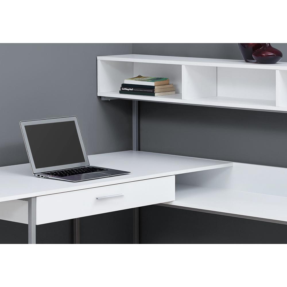 Computer Desk, Home Office, Corner, Storage Drawers, L Shape, Work, Laptop - Monarch
