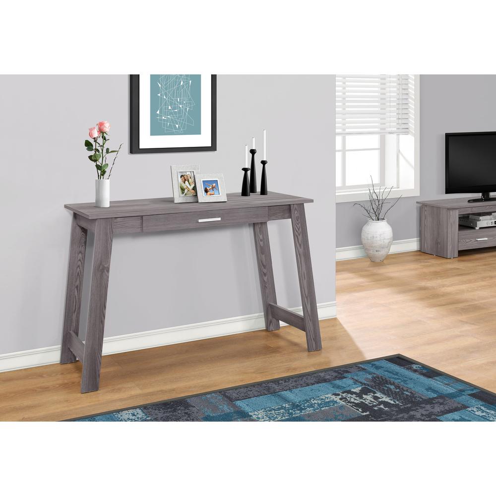 Computer Desk, Home Office, Laptop, Storage Drawers, Work, Grey Laminate - Monarch