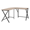 Computer Desk, Home Office, Corner, 55L, L Shape, Work, Laptop, Brown Laminate - Monarch