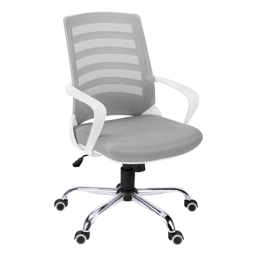 Office Chair, Adjustable Height, Swivel, Ergonomic, Armrests, Computer Desk - Monarch