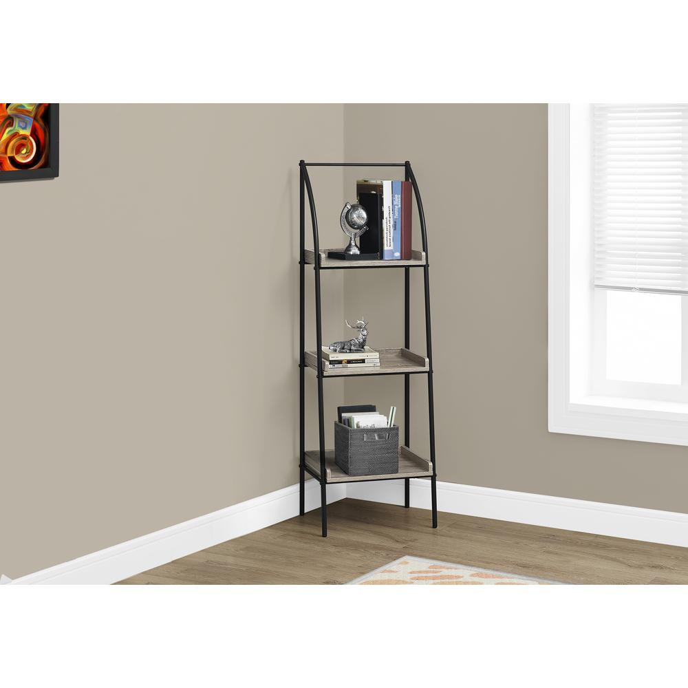 Bookshelf, Bookcase, Etagere, Corner, 3 Tier, 48H, Office, Bedroom - Monarch