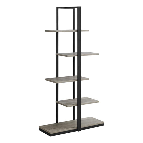 Bookshelf, Bookcase, Etagere, 5 Tier, 60H, Office, Bedroom, Brown Laminate - Monarch