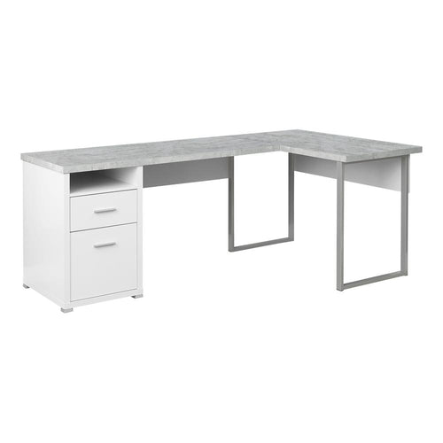 Computer Desk, Home Office, Corner, Left, Right Set-up, Storage Drawers, 80L, L - Monarch