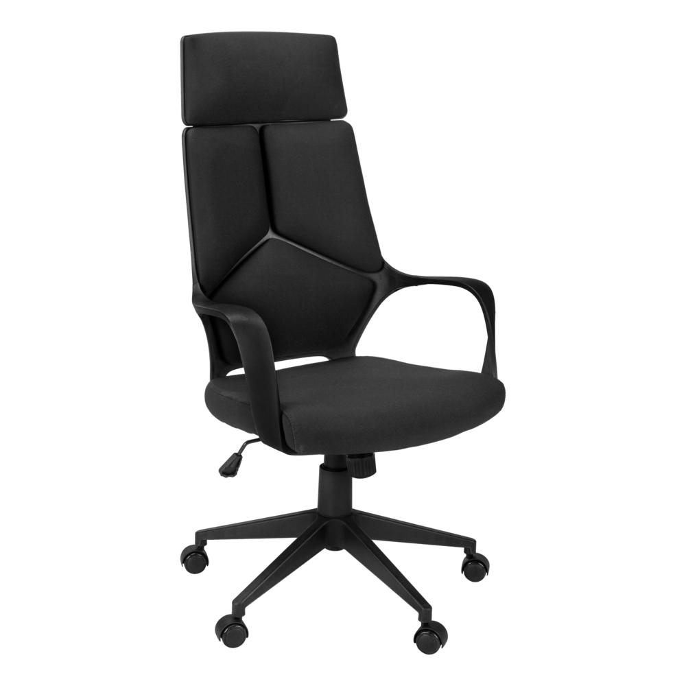 Office Chair, Adjustable Height, Swivel, Ergonomic, Armrests, Computer Desk - Monarch