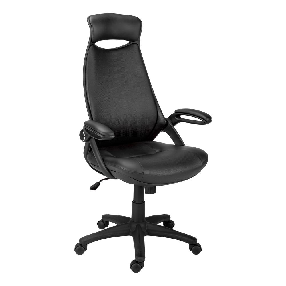 Office Chair, Adjustable Height, Swivel, Ergonomic, Armrests, Computer Desk - Monarch